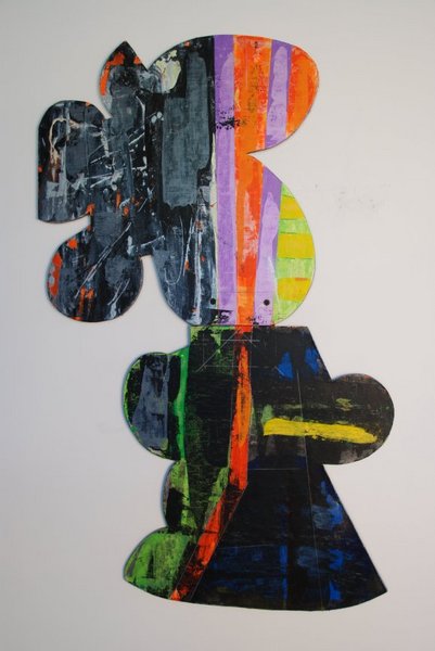 Round Midnight
48" x 24" Irregular
Acrylic on Canvas on Panel : Puzzle Piece Series : Robert Oblon Studio - Abstract Art - Central Coast California