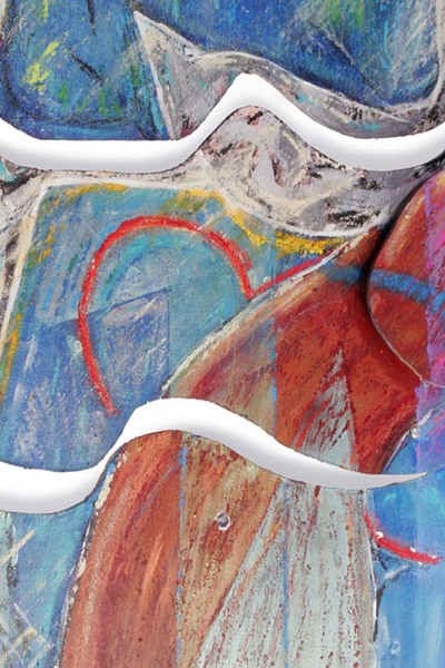 Afrodisiac (Detail)
Acrylic and Oil Pastel on Wood