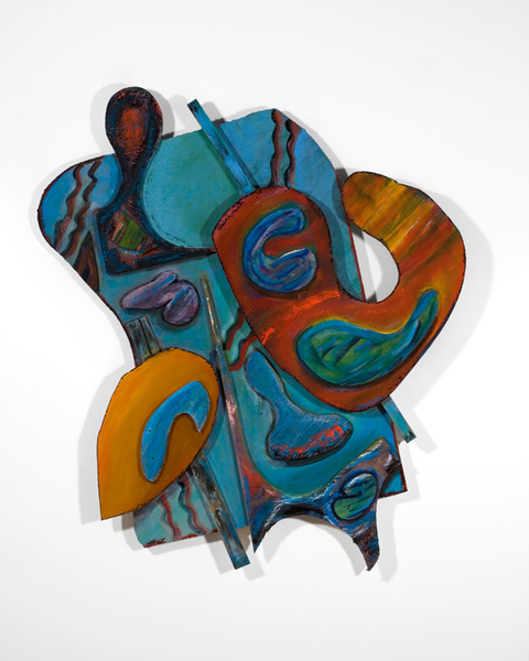 Wallsponge
44" x 38" x 4" Irregular
Acrylic and Oil on Wood