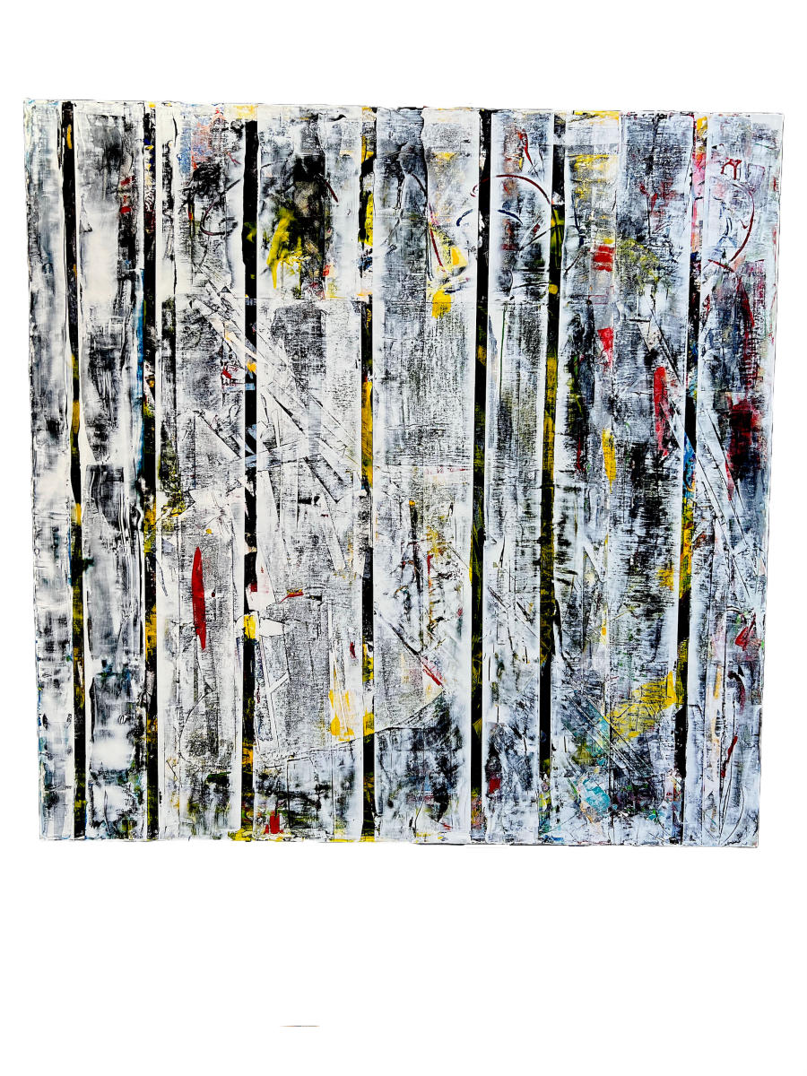 String Theory 1
Acrylic, Flashe on canvas on birch panel
60" x 60"