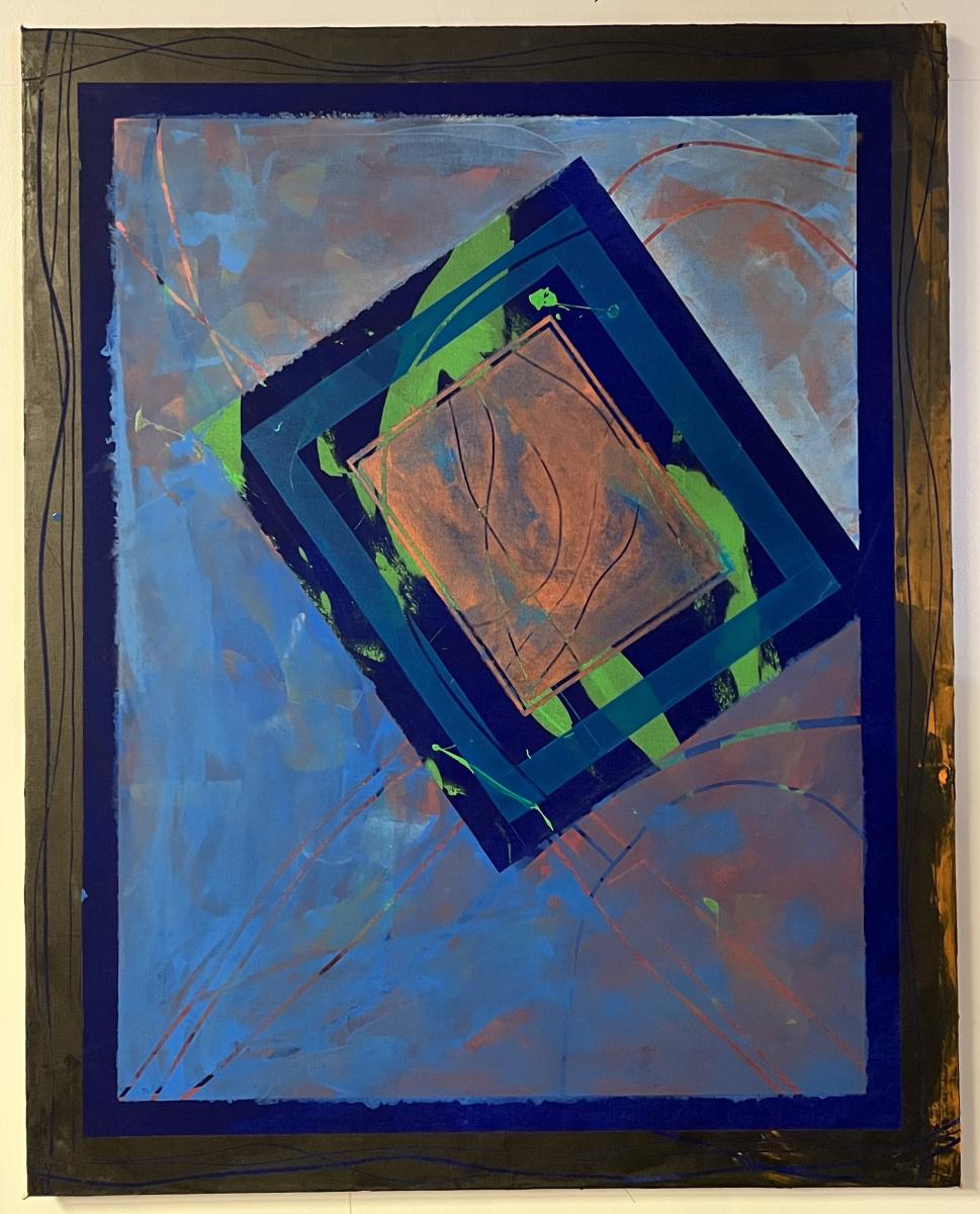 String Theory 11
Acrylic, Flashe on canvas on birch panel
60" x 48"