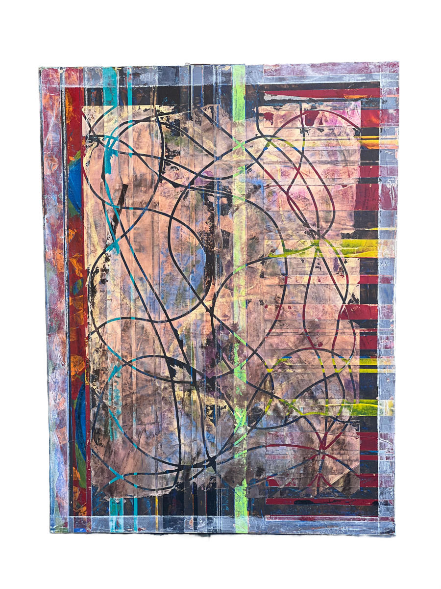 String Theory 4
Acrylic, Flashe on canvas on birch panel
48" x 36"