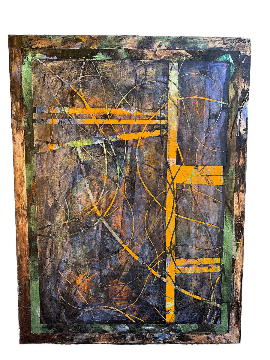String Theory 7
Acrylic, Flashe on canvas on birch panel
48" x 36"