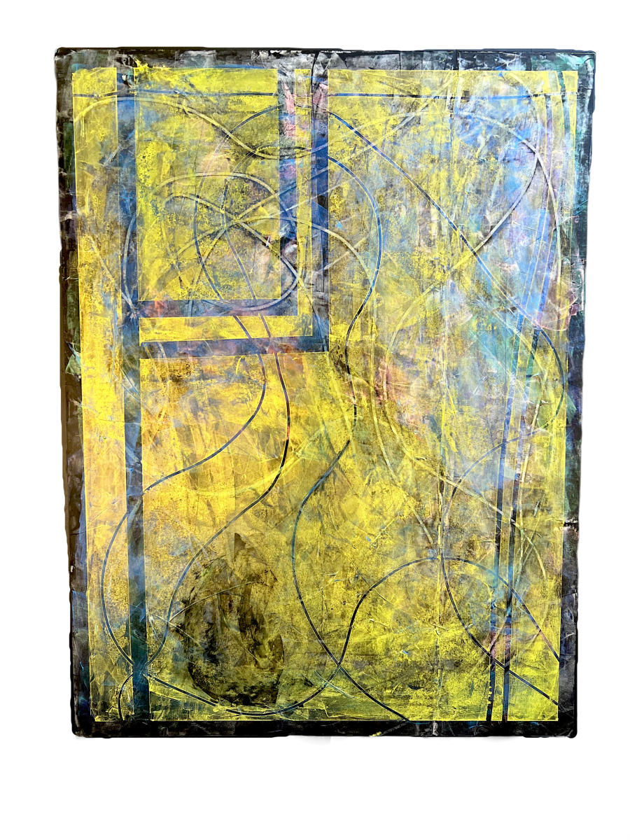 String Theory 8
Acrylic, Flashe on canvas on birch panel
48" x 36"