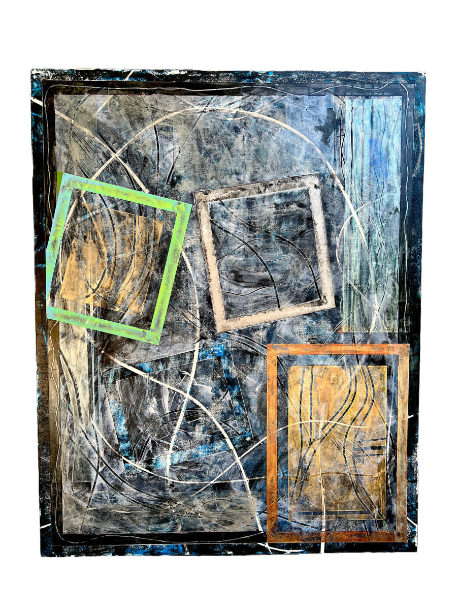 String Theory 10
Acrylic, Flashe on canvas on birch panel
60" x 48"