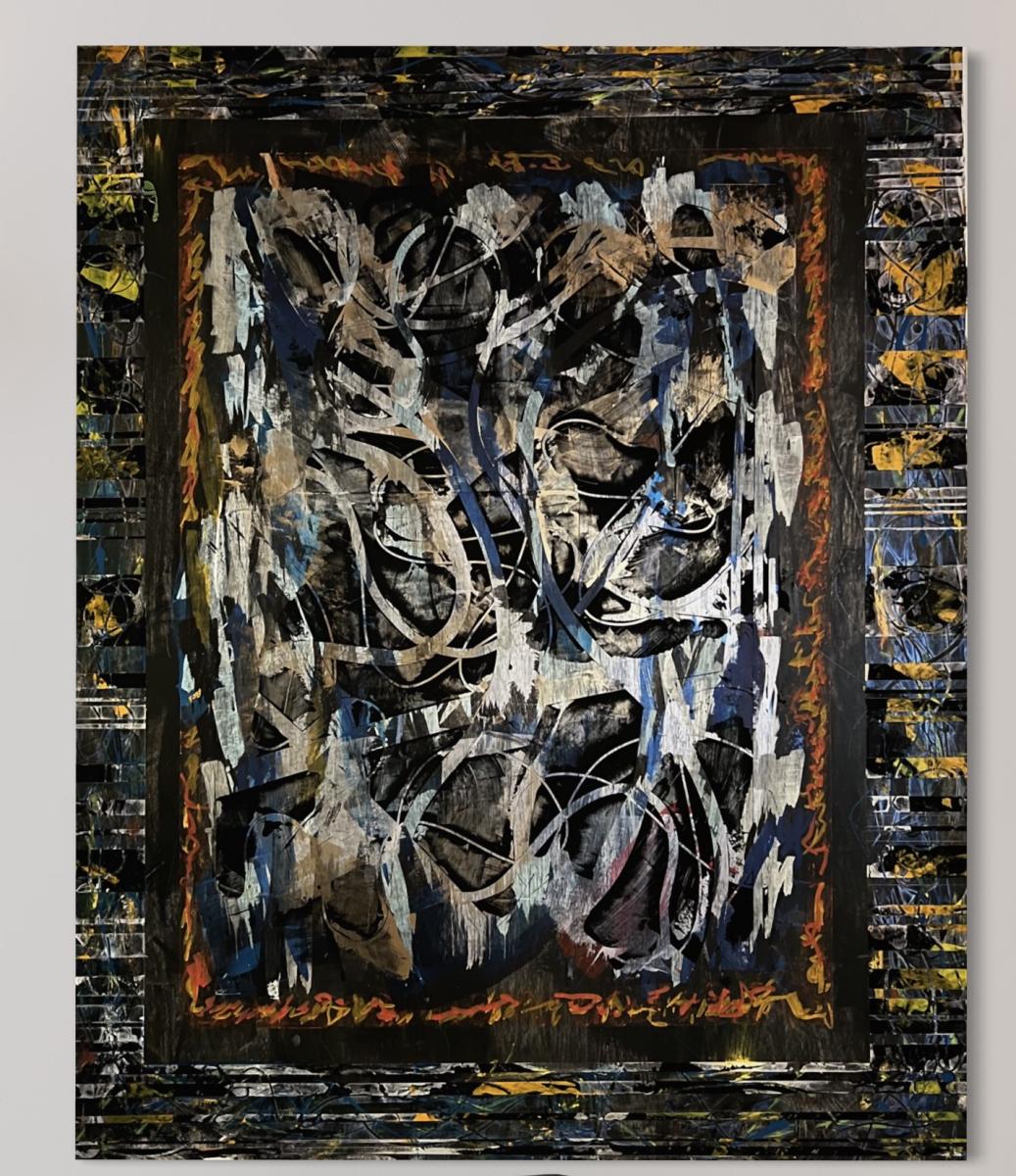 String Theory 18
Acrylic, Flashe on canvas on birch panel
60" x 48"
