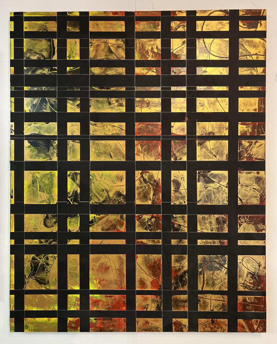 String Theory 19
Acrylic, Flashe on canvas on birch panel
60" x 48"