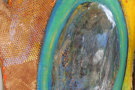 Cinglymostoma Cirratum (Detail)
Oil, Acrylic, Plaster, Collage on Wood