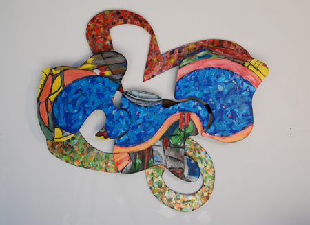 Puzzle Piece 11 - La Otra Mujer
54" x 59" x 4" Irregular
Oil and Acrylic on Wood